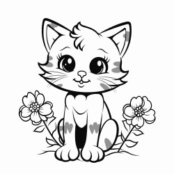 cats eat flowers