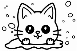 slime stuck on a cat