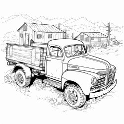 a ute with a separate trailer at the dump