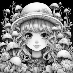 creepy kawaii girl