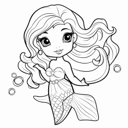 cartoon fairy mermaid