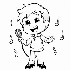 a person singing