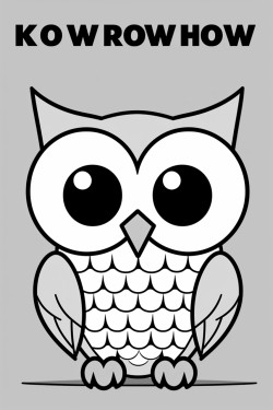 create a kawaii owl