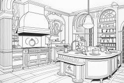 art deco kitcen