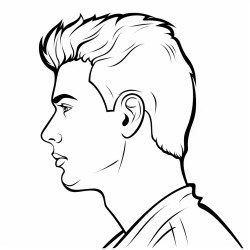 young man profile