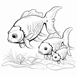 family cubs of fish
