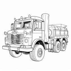 fire engine with 4 axes