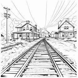 abandoned railroad crossing intersection