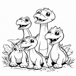 dinosaurios con escabadoras para ninos lindos