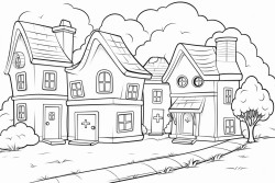 village with houses
