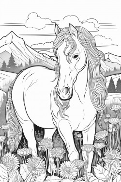 horse in a field