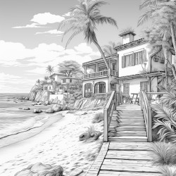 la hermosa playa y bahia del ferrol chimbote per en los aos 1960