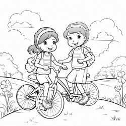 2 people girl bestfriends cycling