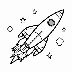 a spaceship seen flying in the sky