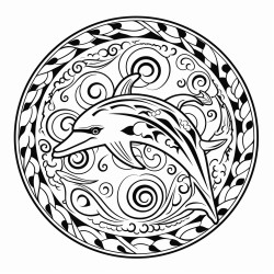 dolphin mandala