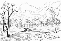 australian dream time bush fire