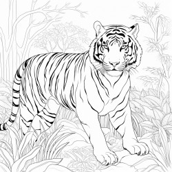 tiger in jungle