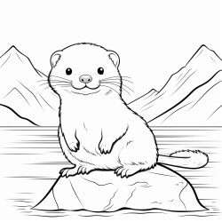 a cute icelandic mink