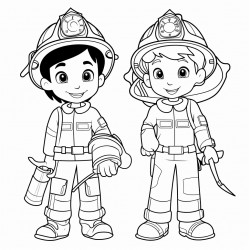 fireman and firewoman for elementary students