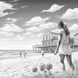 womens playing the volleyball on the sand
