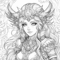 anime style elf druid