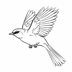 a bird flying