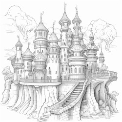 a fantasy air castle