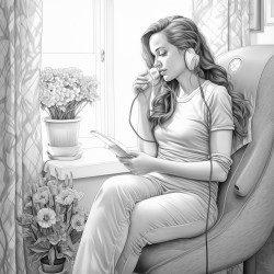 pregnant talking on phone