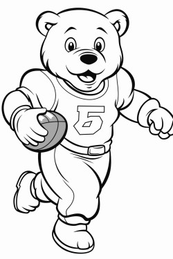 bears in uniform playing american football