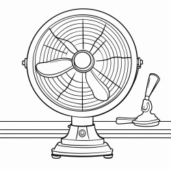 vintage desk fan
