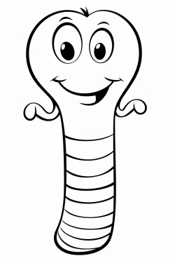 cute earthworm