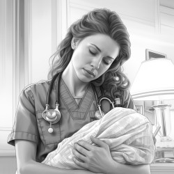 a crying nurse hugging a crying patient