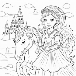 licorne et princesse