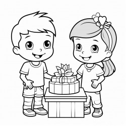 birthday party gift table