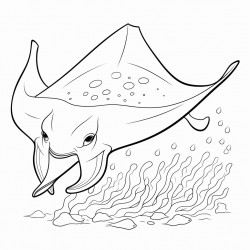 manta ray underwater