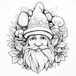 gnome ferique entour de lierre