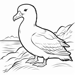 a cute icelandic albatross