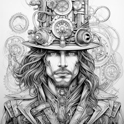 a good looking steam punk guy
