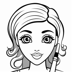 makeup on a girl