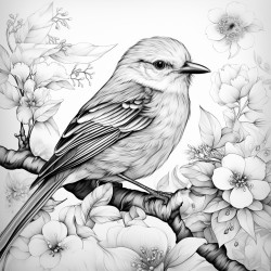 un petit inparable oiseau