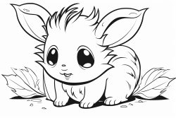 fantasy cute and adorable little forest creature that talks and crawls