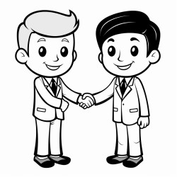 two men shaking hands