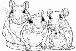 snake bearded dragon leopard gecko guinea pig degu and rat family portrait