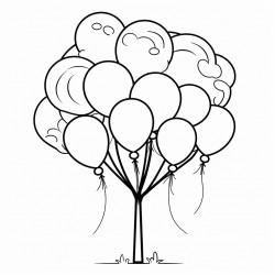 balloons on a tree