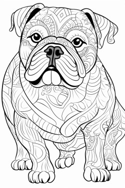 un bulldog anglais endormi