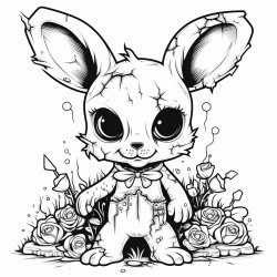 cute little zombie bunny