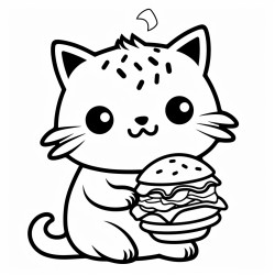 kot je hamburgera