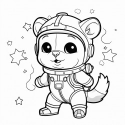 cute astronaut animals