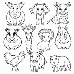 different animals
