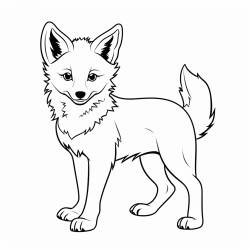 a cute icelandic coyote